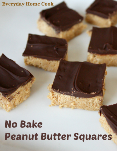 No Bake Peanut Butter Squares - Everyday Home Cook